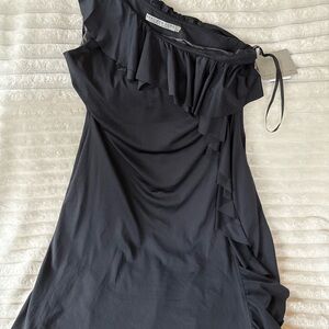 Marc New York One Shoulder Black Dress